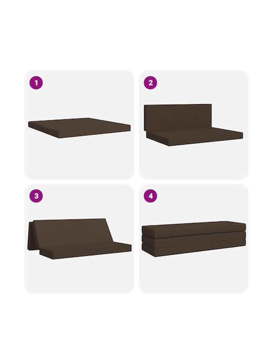 vidaXL vidaXL Bodenkissen Taupe 67x200cm