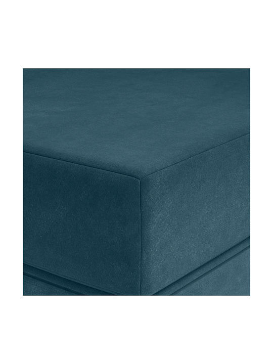 vidaXL Velvet Floor Pillow Blue 67x200cm