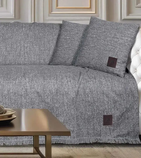 Greenwich Polo Club Възглавница за Диван 3988 от 100% Памук Grey 40x40см