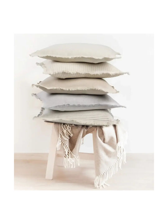 Das Home Sofa Cushion 0304 100% Cotton Taupe 45x45cm