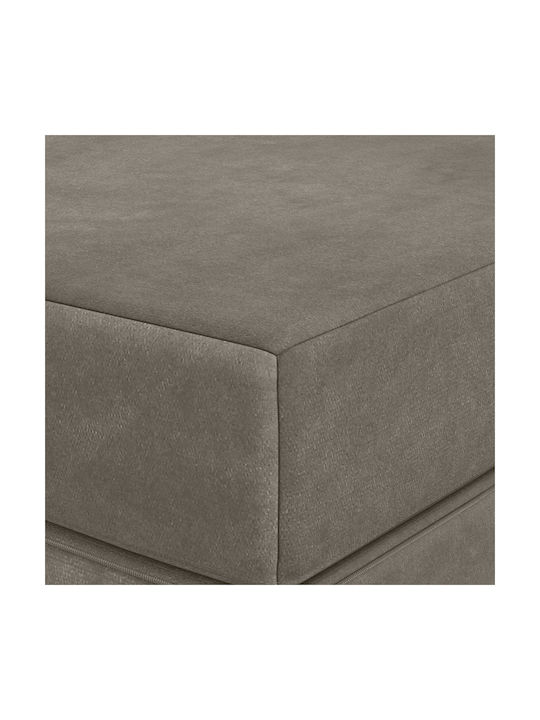 vidaXL Samt Bodenkissen Hellgrau 67x160cm