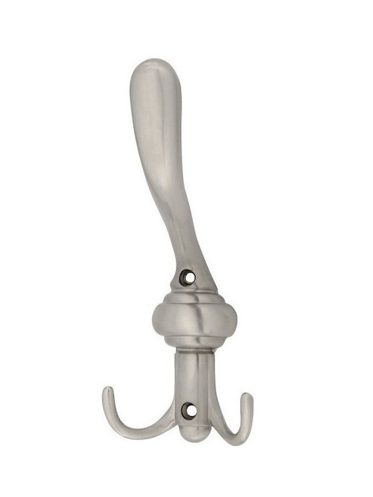 Roline Metal Wall Hanger 8127 with 2 Slots Nickel 1pc