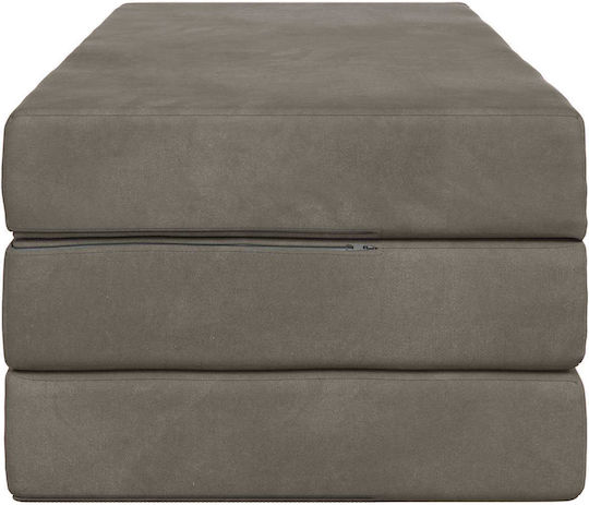 vidaXL Velvet Floor Pillow Light Gray 67x160cm