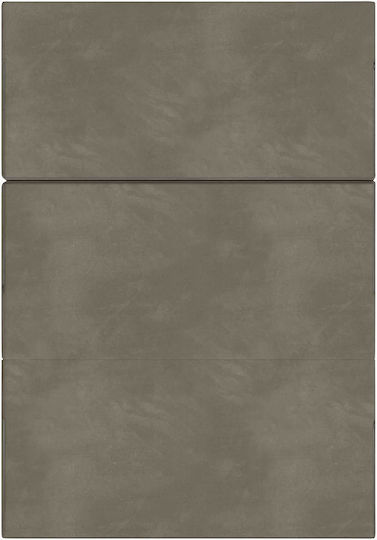 vidaXL Velvet Floor Pillow Light Gray 67x120cm