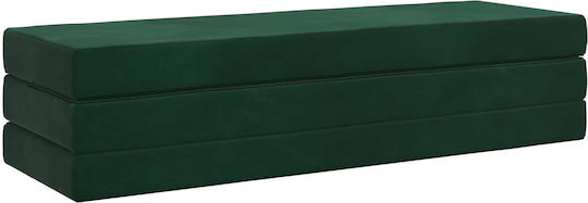 vidaXL Velvet Floor Pillow Green 67x200cm