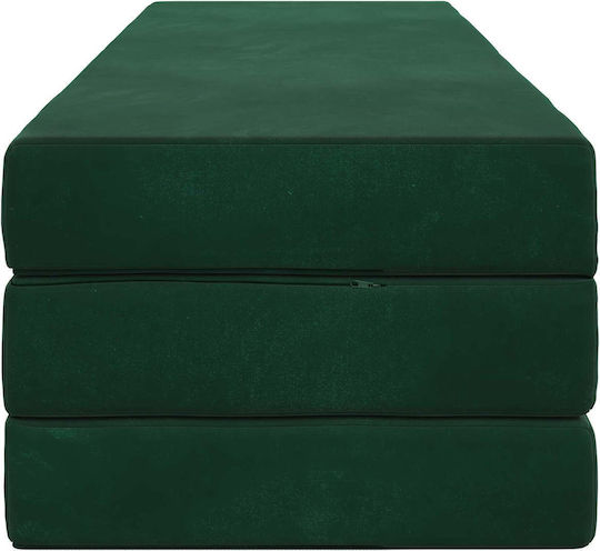 vidaXL Velvet Floor Pillow Green 67x200cm