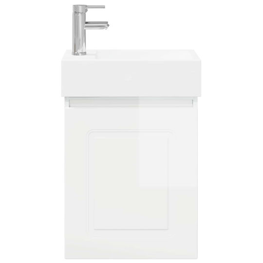 vidaXL Плот със Смесител М45.5xД22.5xВ84см Бял
