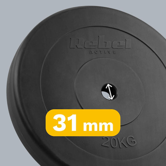 Rebel Δίσκος 1 x 20kg Φ31mm