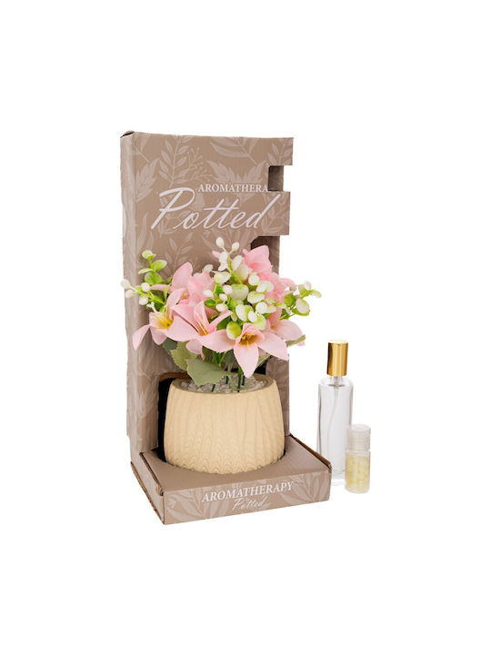 White Orchid Plant Ceramic Pot Room Fragrance My Paris 14x14x30cm Iliadis 92842 Material Ceramic White Iliadis Il_92842