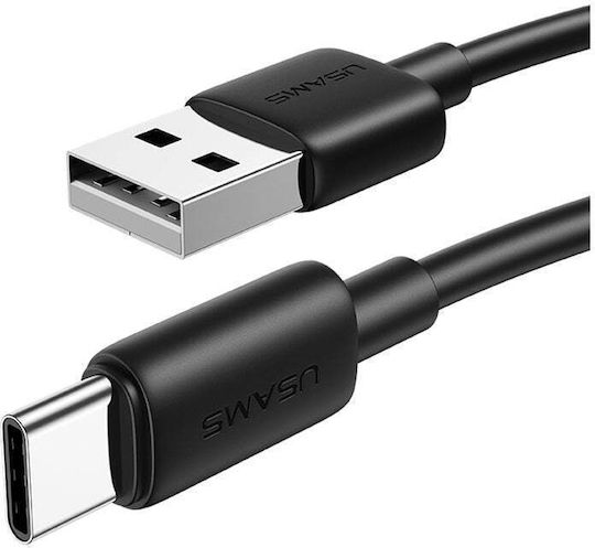 Usams Us-sj708 USB 2.0 Кабел USB-C Мъжки - USB-A 18W Черен 1м SJ708USB01