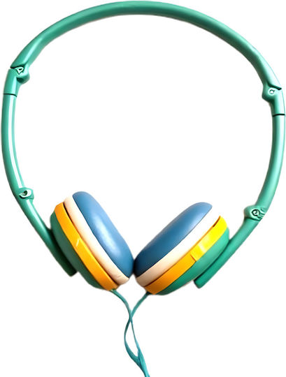 GJ-04 Wired On Ear Headphones Light Blue