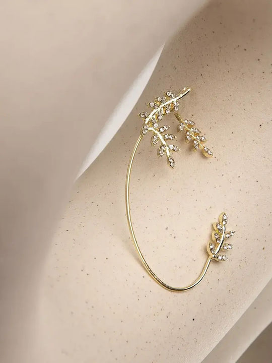 Обица Ear Cuff Ляво Златисто Златисто