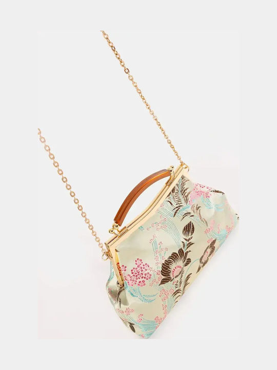 Women's Vintage Bag Flowers Greenish Greenish