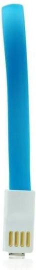 Goobay 95906 Равен USB 2.0 до микро USB кабел Син 0.2м (95906) 1бр