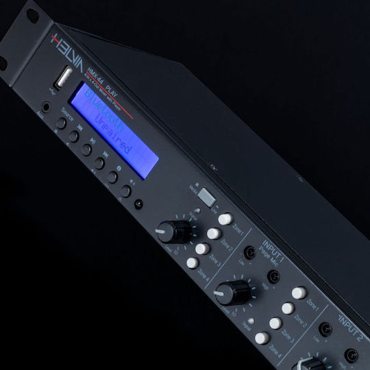 Helvia HMX44 PLAY Integrated Commercial Amplifier 4 Channels and Radio Connection