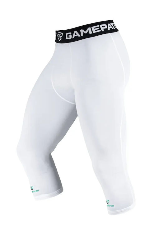 GamePatch Ανδρικό Αθλητικό Κολάν Compression Capri Λευκό