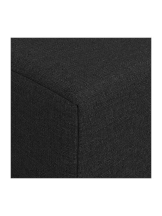 Πολυθρόνα Κρεβάτι Μαύρο 200x70x49cm