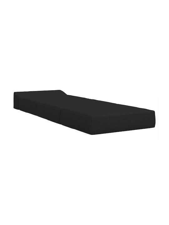 Πολυθρόνα Κρεβάτι Μαύρο 200x70x49cm