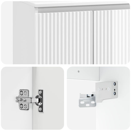 vidaXL Πάγκος χωρίς Νιπτήρα Μ49.5xΒ41xΥ64.5cm Λευκό