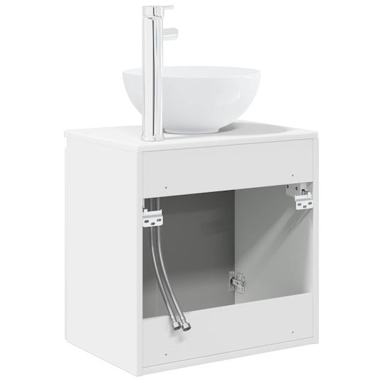 vidaXL Panglică Fără Lavoar M49.5xA41xÎ64.5cm Alb