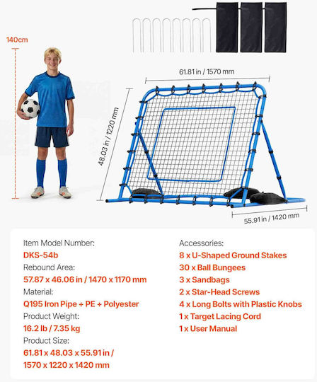 Vevor Soccer Net 147x117cm