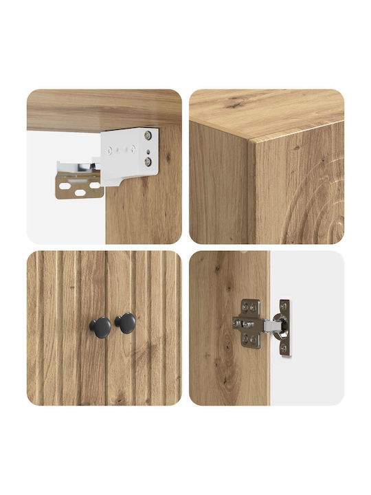 Bücherregale Braun 2 Stück 66x34.5x90cm