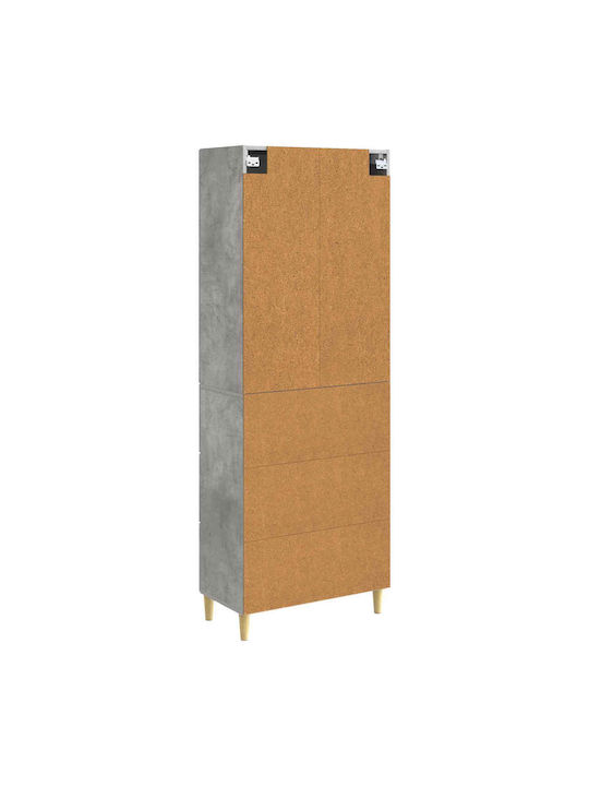 Gray Bookcases (2 Pieces) 66x34.5x90 cm