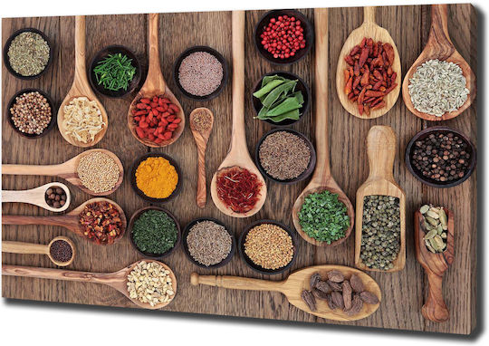 Canvas Painting Office Interior Decoration Spices Herbs 100x70 Cm