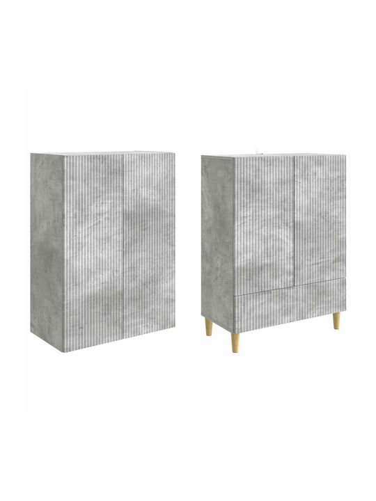 Gray Bookcases (2 Pieces) 66x34.5x95cm