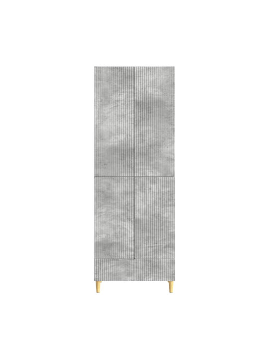 Gray Bookcases (2 Pieces) 66x34.5x95cm