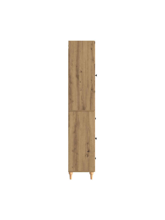 Βιβλιοθήκες Καφέ (2τμχ) 66x34.5x90εκ.