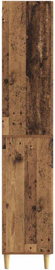Βιβλιοθήκες Καφέ (2τμχ) 66x34.5x90εκ.