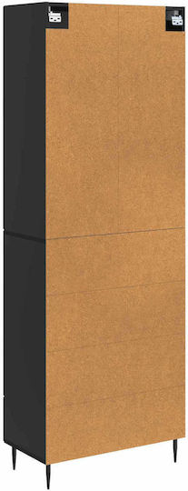 Bibliothek Schwarz 66x34.5x89.5cm