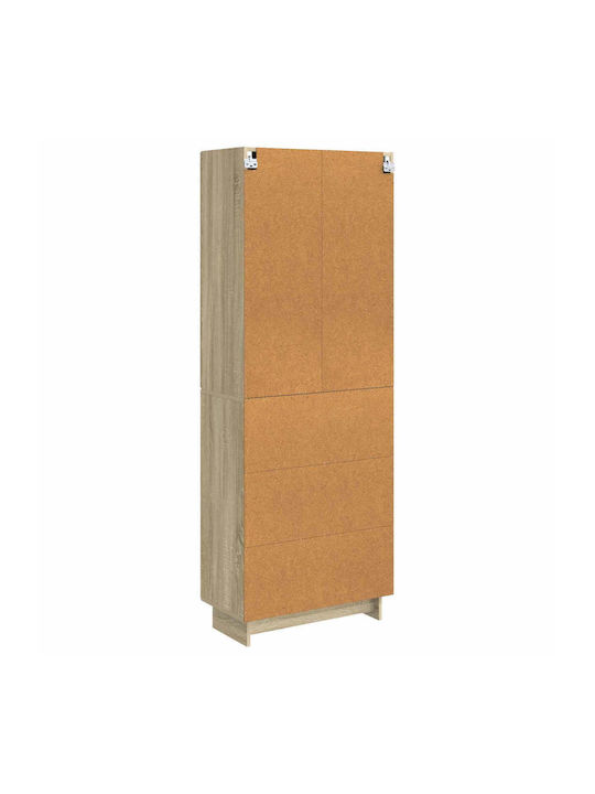 Brown Bookcases (2 pcs) 66x34.5x90 cm