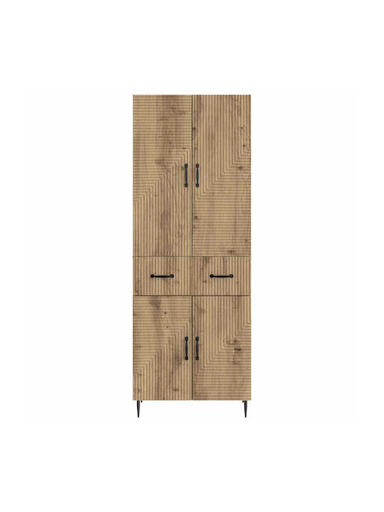 Βιβλιοθήκες Καφέ (2τμχ) 66x34.5x89.5εκ.