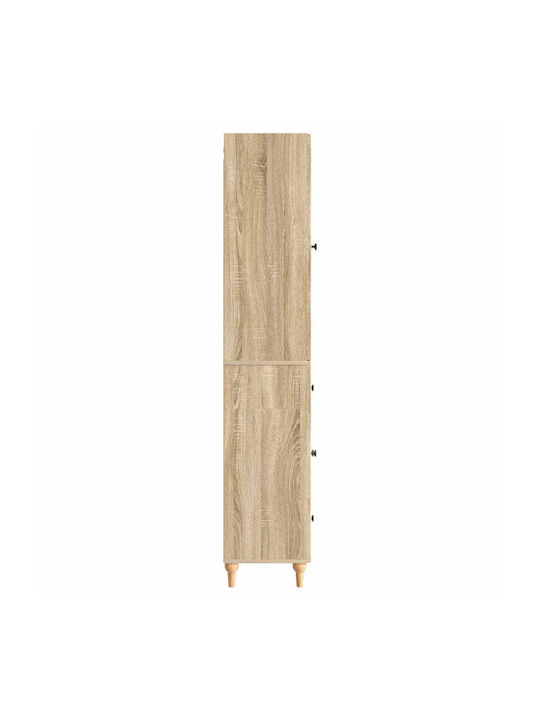 Βιβλιοθήκες Καφέ (2τμχ) 66x34.5x90εκ.