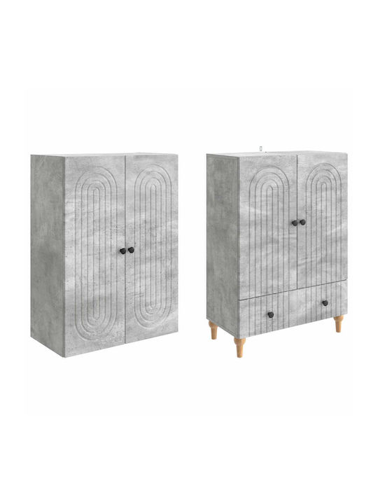 Gray Bookcases (2 Pieces) 66x34.5x95cm