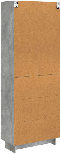 Βιβλιοθήκες Γκρι (2τμχ) 66x34.5x90εκ.