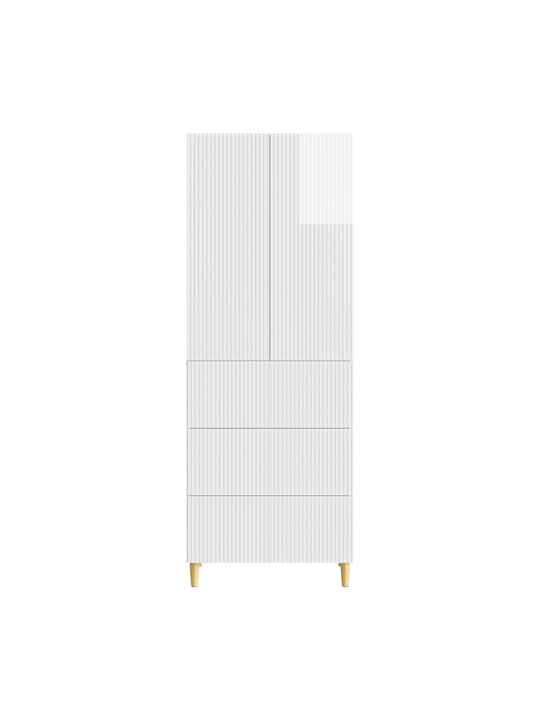 Библиотеки Бели (2 бр) 66x34.5x90 см