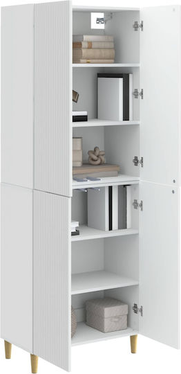 Bücherregale Weiß (2 Stück) 66x34.5x90cm