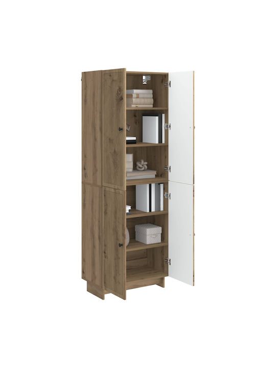 Biblioteci Colțar Stejar (2 Bucăți) 66x34.5x90 cm