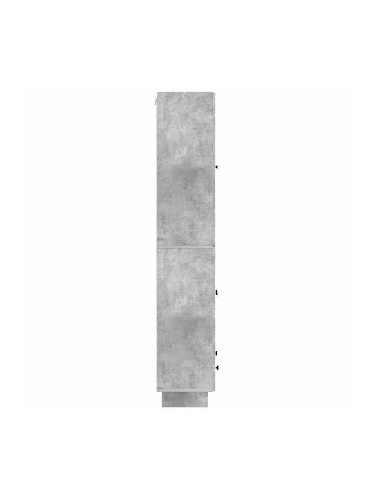 Βιβλιοθήκες Γκρι (2τμχ) 66x34.5x95εκ.