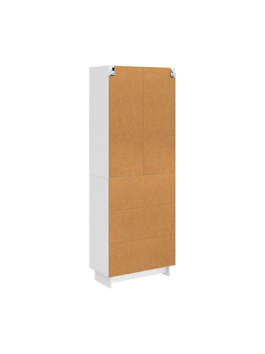 Библиотеки Бели (2 бр.) 66x34.5x90 см