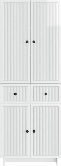 Библиотеки Бели (2 бр.) 66x34.5x90 см