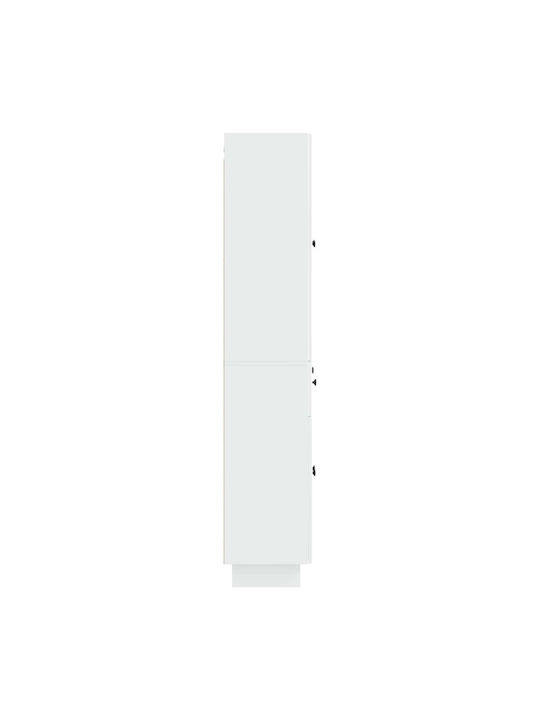 Библиотеки Бели (2 бр.) 66x34.5x90 см