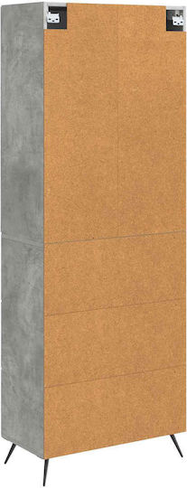 Bücherregale Grau (2 Stück) 66x34.5x90cm