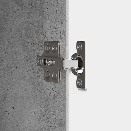 vidaXL Подова Колона За Баня 34.5x33x90см Сива