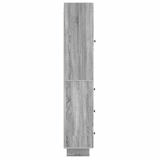 vidaXL Стенна Колона За Баня 33x34.5x90см Сива