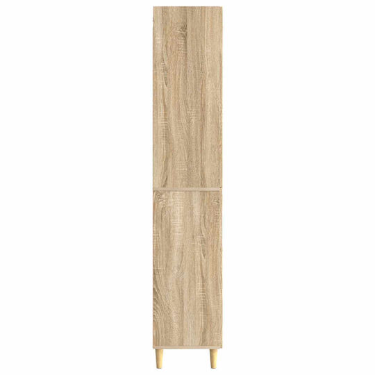 vidaXL Bathroom Column Cabinet Wall Hung M33xD34.5xH90cm Brown