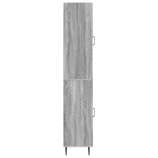 vidaXL Στήλη Μπάνιου Τοίχου Μ33xΒ34.5xΥ89.5cm Sonoma